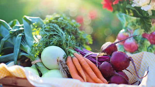 Vegetables in basket, source: pexel