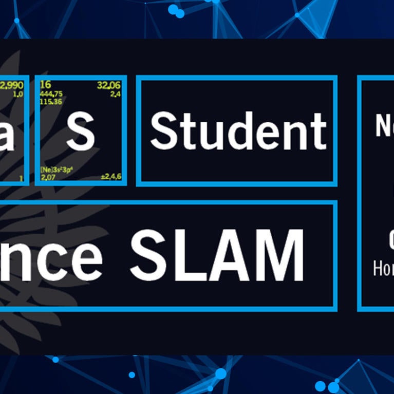 CNAS Student Science Slam 2019 news header