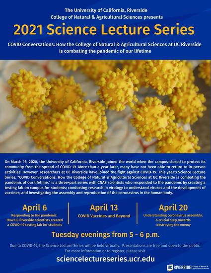 Science Lecture Series 2021 Flyer